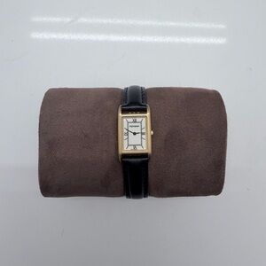 Yves St Laurent 18mm Quartz Leather Strap Gold Watch